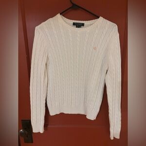 Lauren Ralph Lauren cable knit crewneck sweater